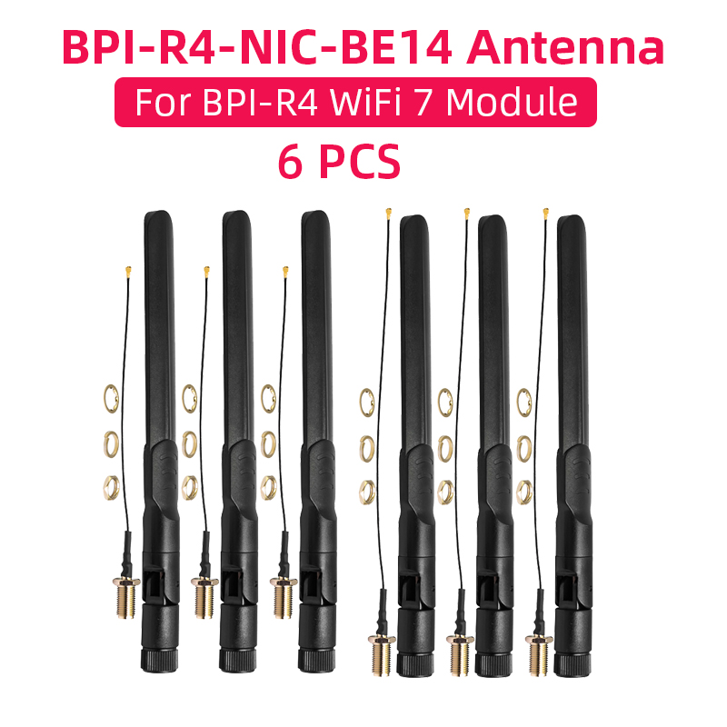 Bananapi Bpi R4 Wifi 7 - Banana Pi BPI-R4 BPI-R4-NIC-BE14 Anteny modułowe