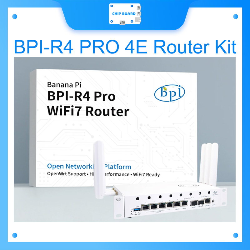 Bananapi Bpi R4 Wifi 7 - Zestaw routera Banana Pi BPI-R4 PRO