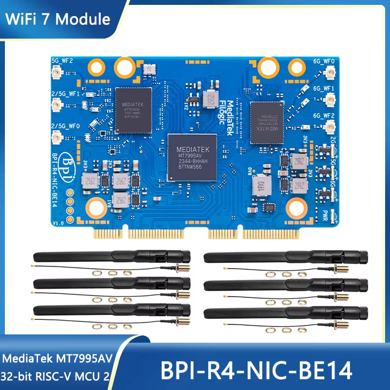 Bananapi Bpi R4 Wifi 7 - Moduł WiFi 7 Banana Pi BPI-R4-NIC-BE14,