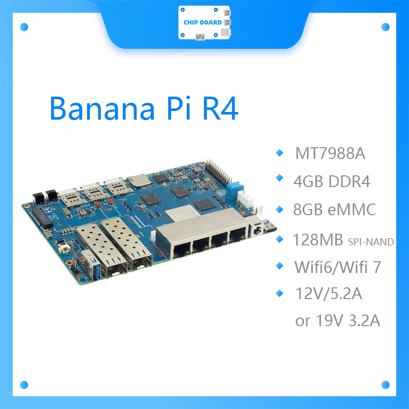 Bananapi Bpi R4 Wifi 7 - Płyta Banana Pi BPI R4 Wifi