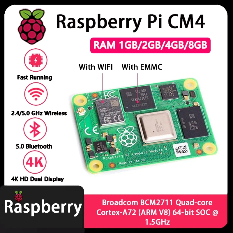 Raspberry Pi CM4 1GB/2GB/4GB/8 – Compute Module 4 32Gb Wifi recenzja i cena