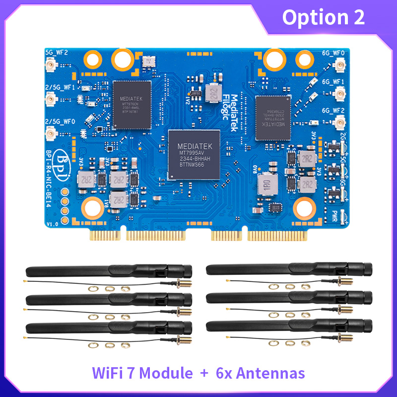 Moduł BPI-R4-NIC-BE14 WiFi 7 z – Bananapi Bpi R4 Wifi 7 recenzja i cena