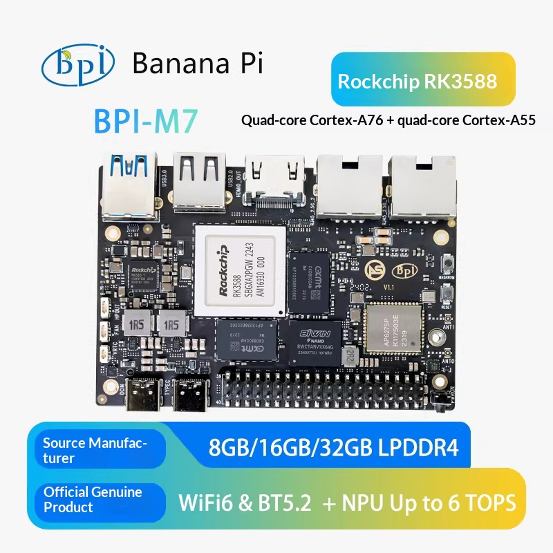Banana Pi BPI-M7 Rockchip RK35 – Banana Pi Bpi M7 Rk3588 recenzja i cena
