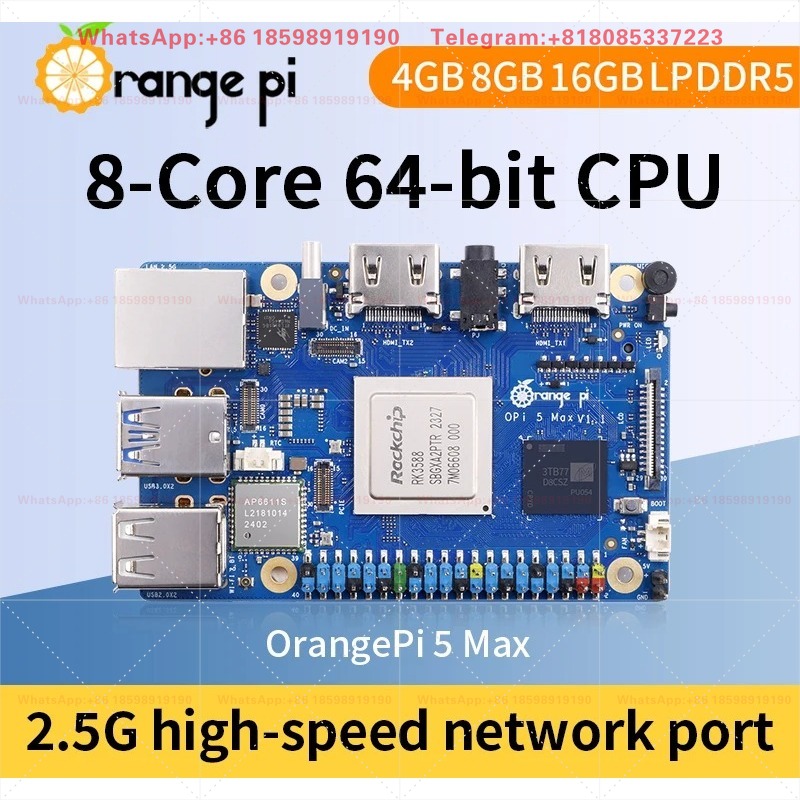 Orange Pi 5 Max 8GB / 16GB RAM – Orange Pi 5 Max Rk3588 recenzja i cena